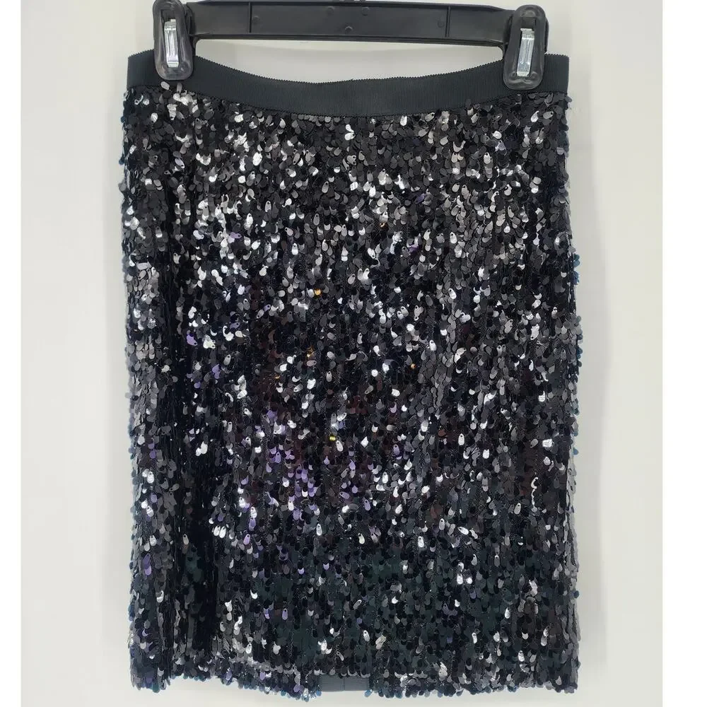 Vintage Teenflo Sequin Mini Skirt Black– Women’s 2